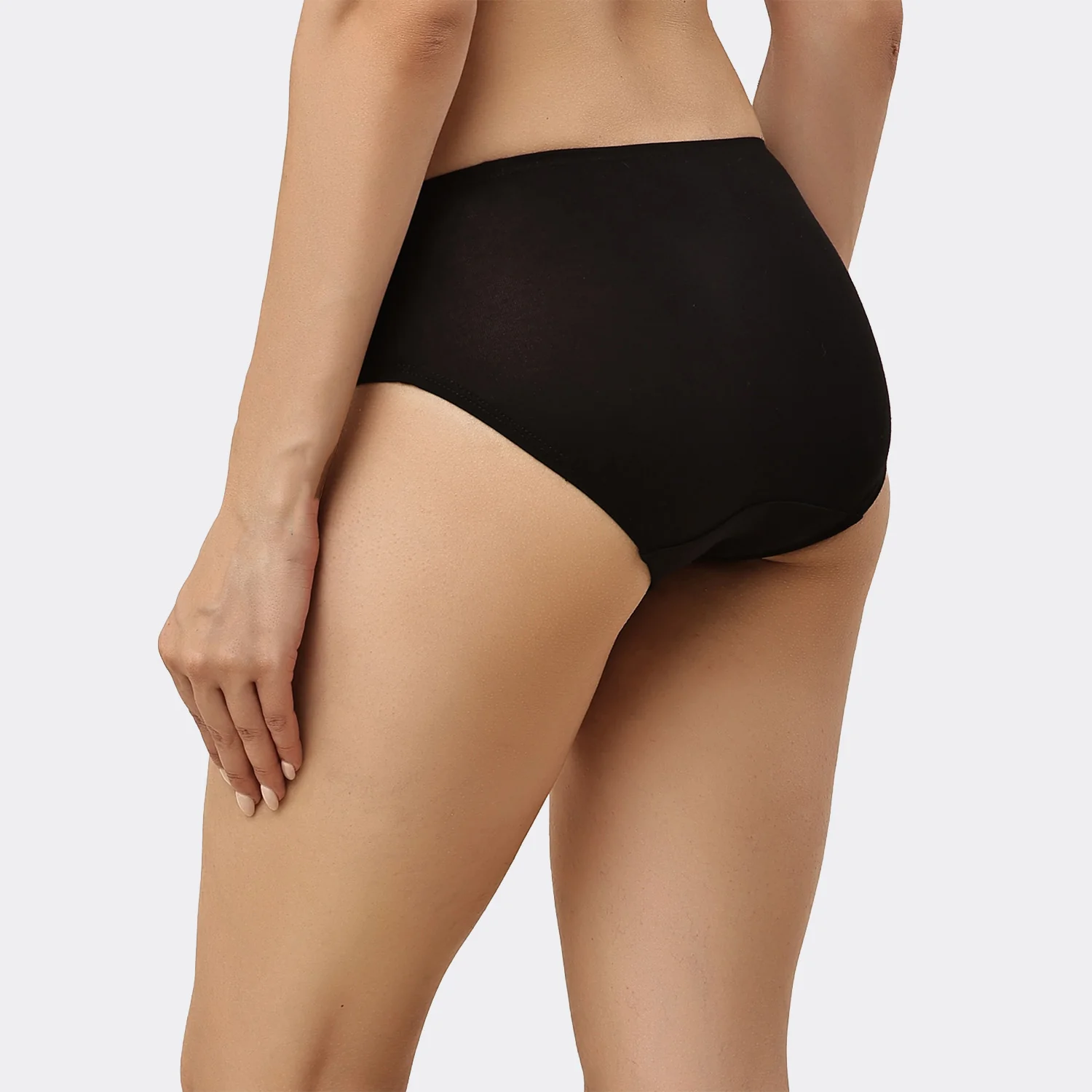 Lavos Women’s Bamboo Modal Mid Waist Hipster – Inner Elastic Comfort (Pack of 3) - Image 140
