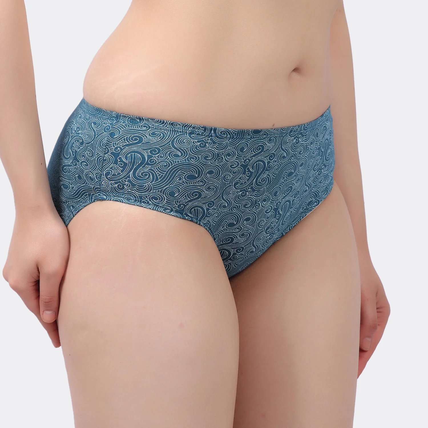 Lavos Women’s Bamboo Modal Mid Waist Hipster – Inner Elastic Comfort (Pack of 3) - Image 22