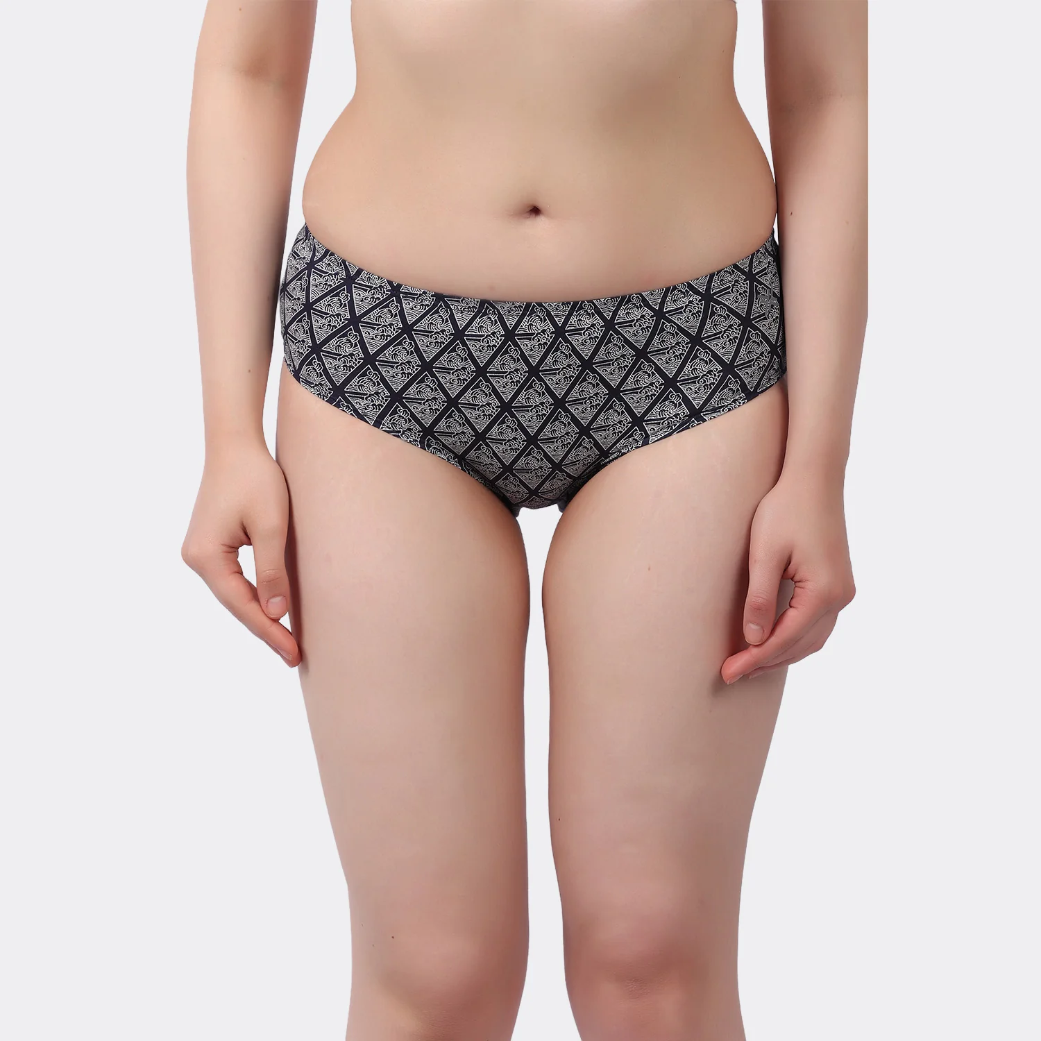 Lavos Women’s Bamboo Modal Mid Waist Hipster – Inner Elastic Comfort (Pack of 3) - Image 25