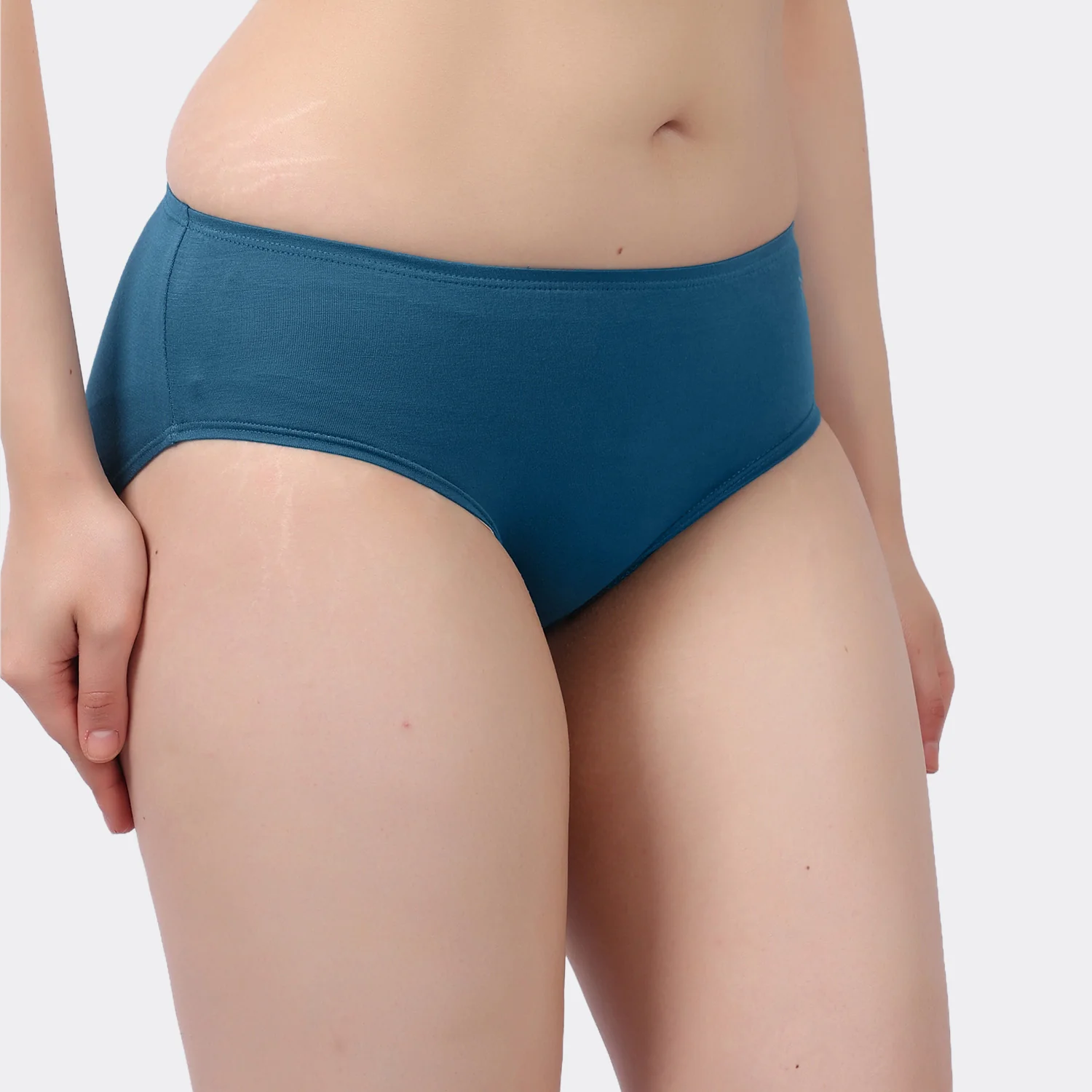 Lavos Women’s Bamboo Modal Mid Waist Hipster – Inner Elastic Comfort (Pack of 3) - Image 35
