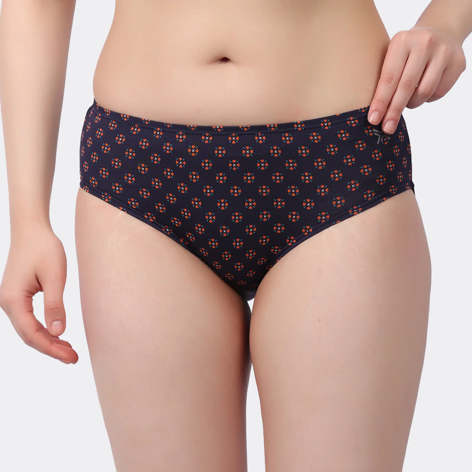 Lavos Women’s Bamboo Modal Mid Waist Hipster – Inner Elastic Comfort (Pack of 3) - Image 38
