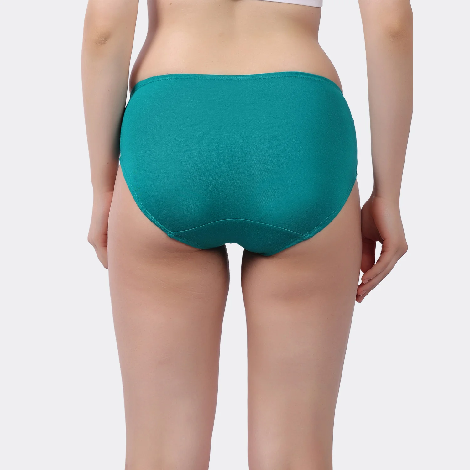 Lavos Women’s Bamboo Modal Mid Waist Hipster – Inner Elastic Comfort (Pack of 3) - Image 63