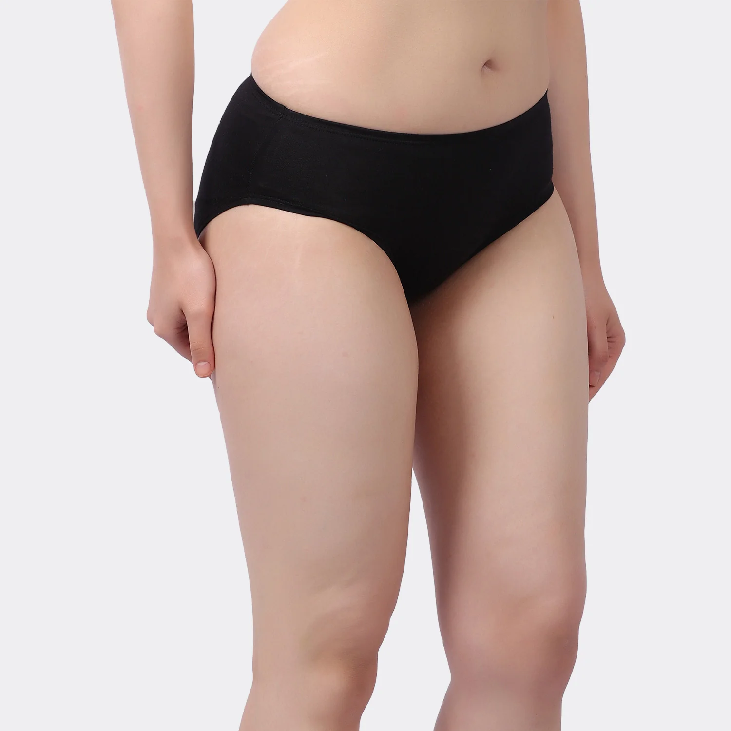 Lavos Women’s Bamboo Modal Mid Waist Hipster – Inner Elastic Comfort (Pack of 3) - Image 81