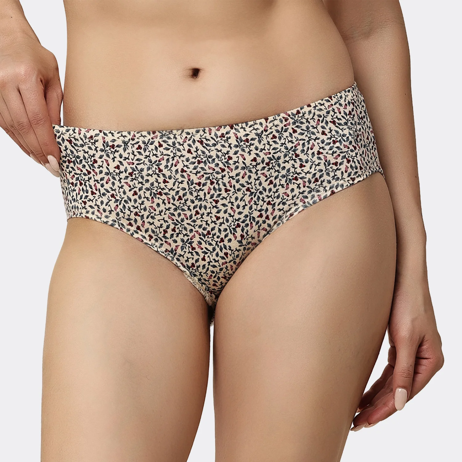 Lavos Women’s Bamboo Modal Mid Waist Hipster – Inner Elastic Comfort (Pack of 3) - Image 97