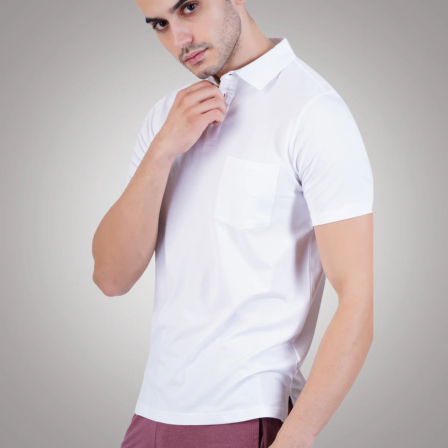 Bamboo Cotton Active Polo for Men – Soft, Breathable Performance Wear - Image 13