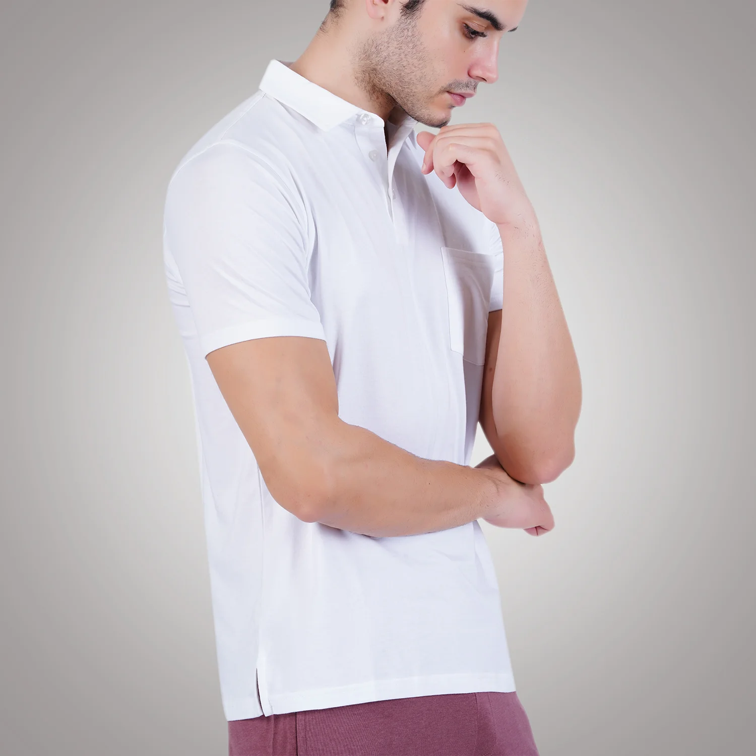 Bamboo Cotton Active Polo for Men – Soft, Breathable Performance Wear - Image 14