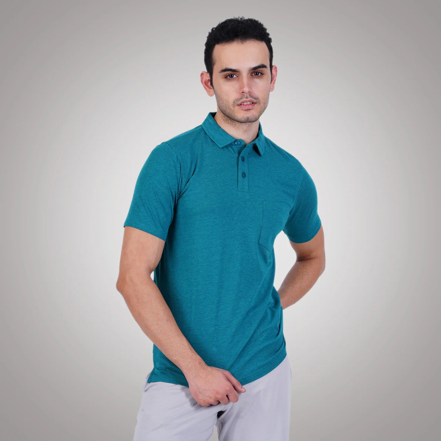 Bamboo Cotton Active Polo for Men – Soft, Breathable Performance Wear - Image 18