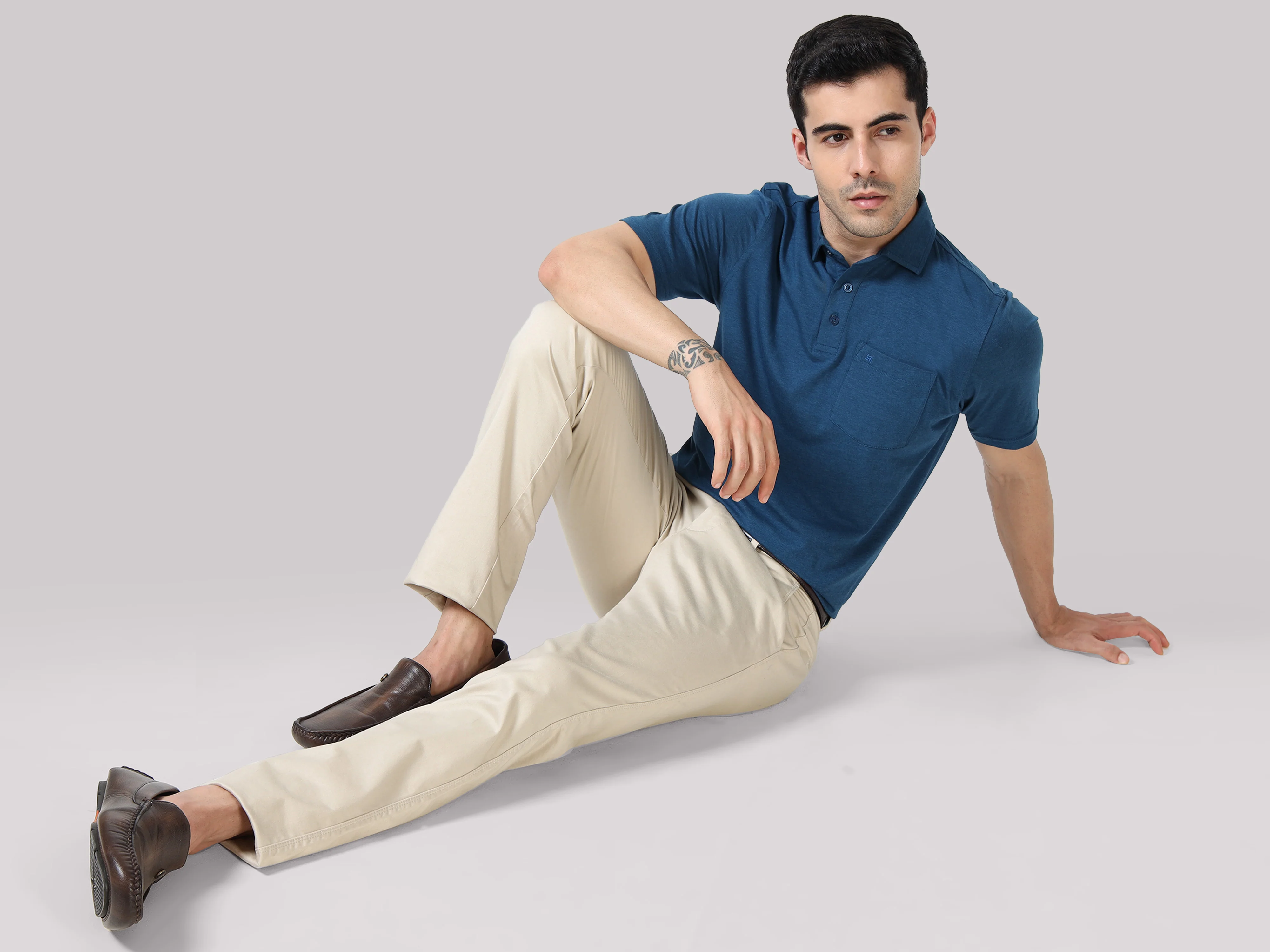 Bamboo Cotton Active Polo for Men – Soft, Breathable Performance Wear - Image 36
