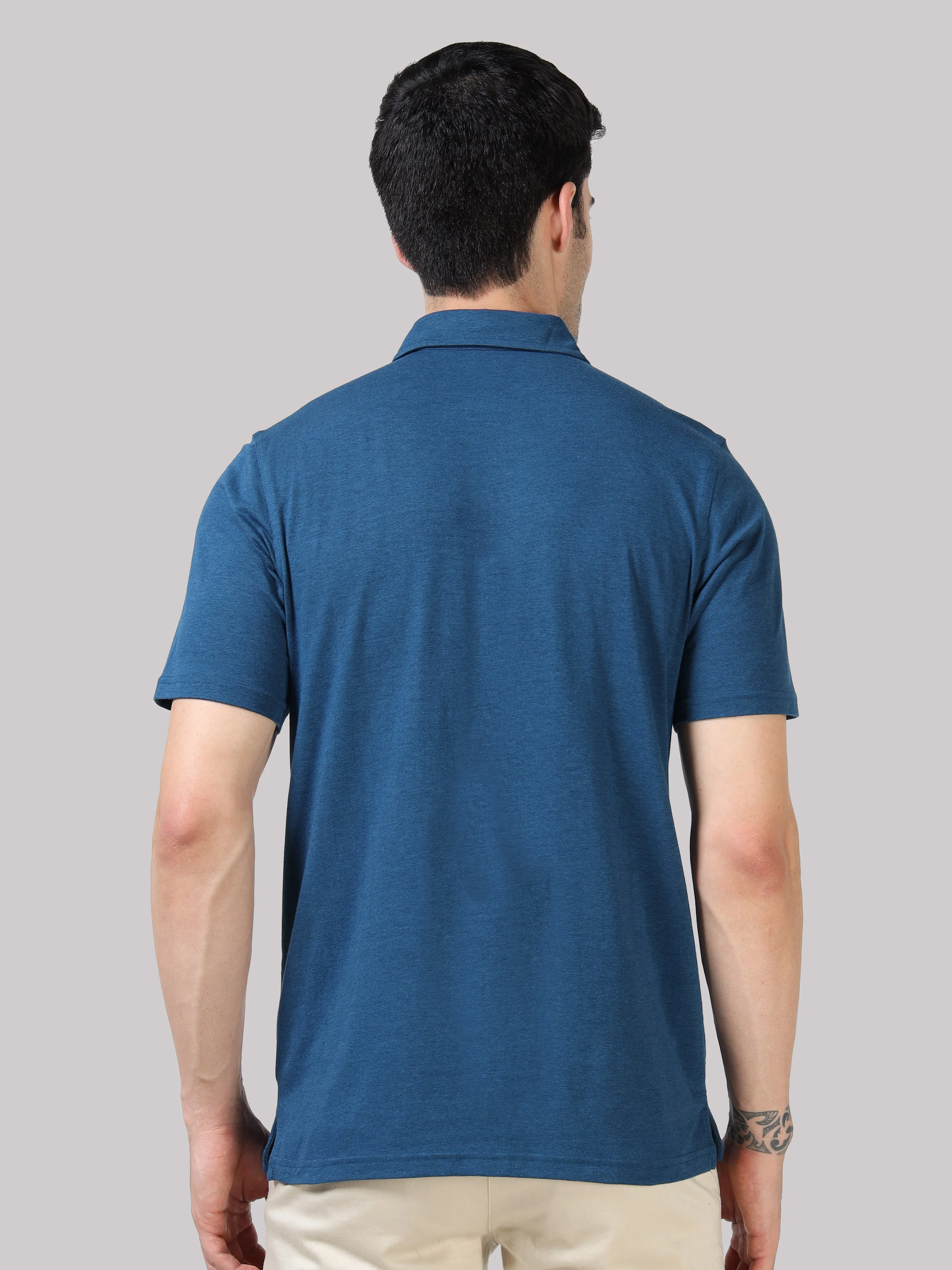 Bamboo Cotton Active Polo for Men – Soft, Breathable Performance Wear - Image 38
