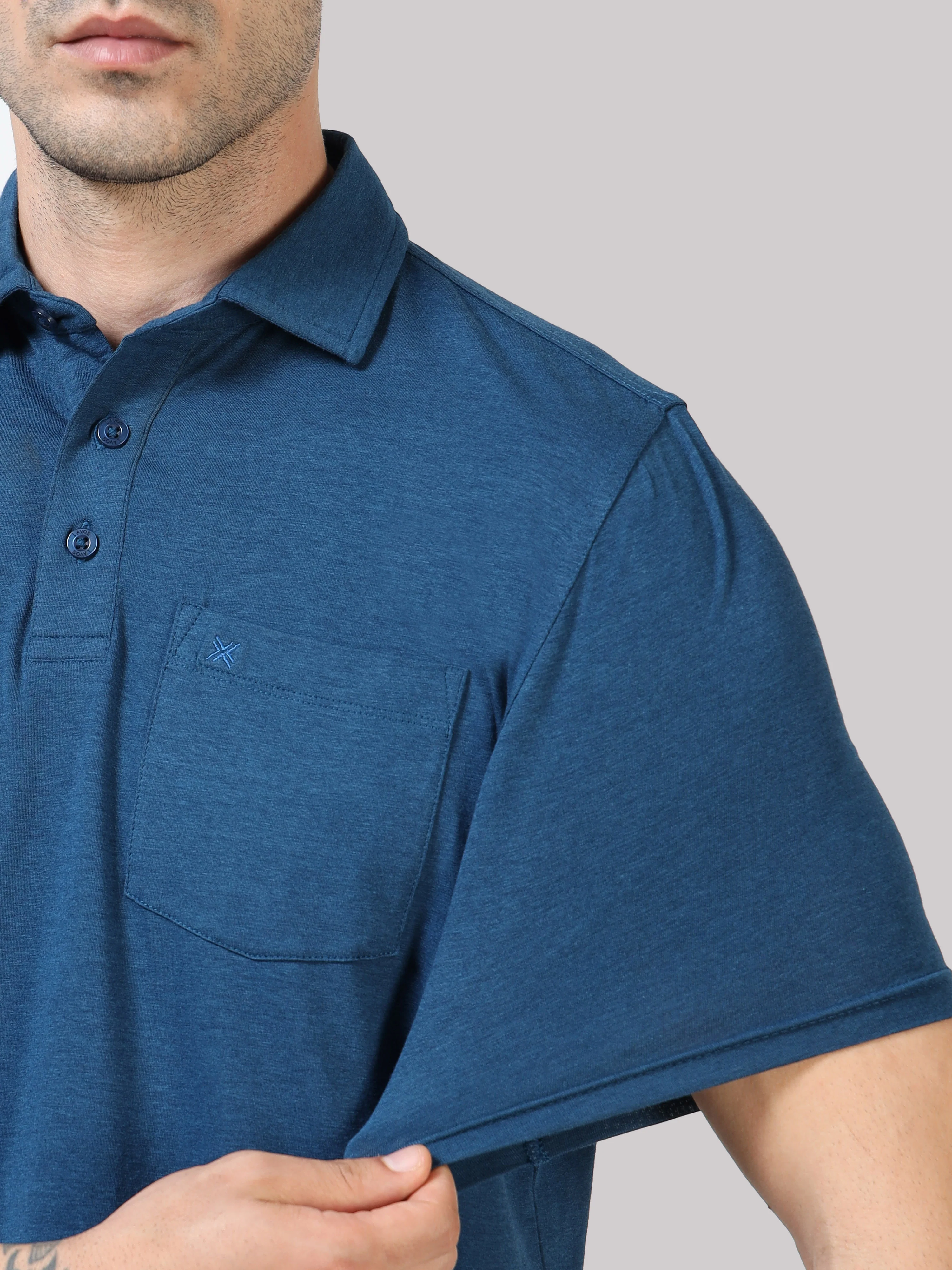 Bamboo Cotton Active Polo for Men – Soft, Breathable Performance Wear - Image 41