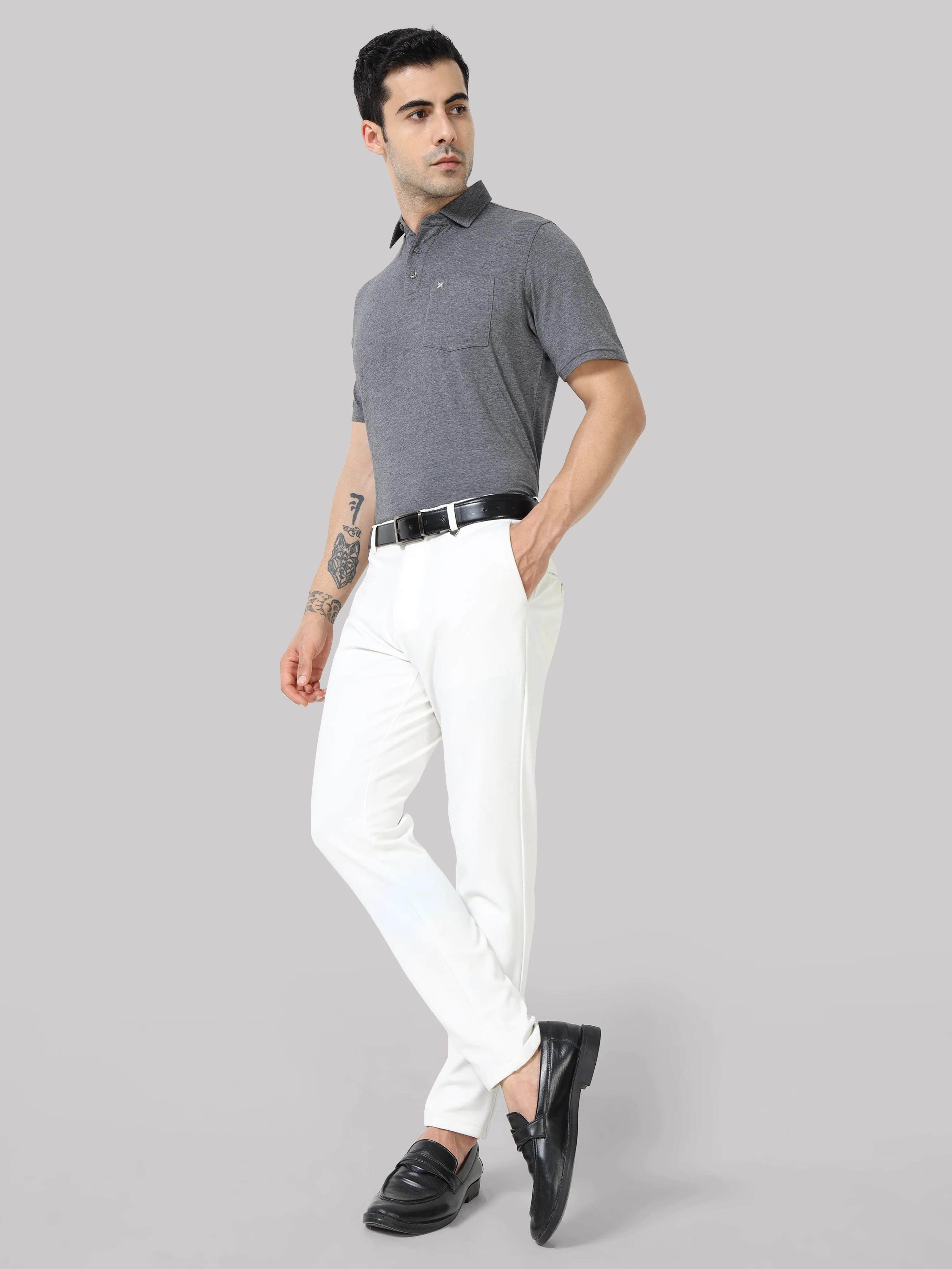 Bamboo Cotton Active Polo for Men – Soft, Breathable Performance Wear - Image 42