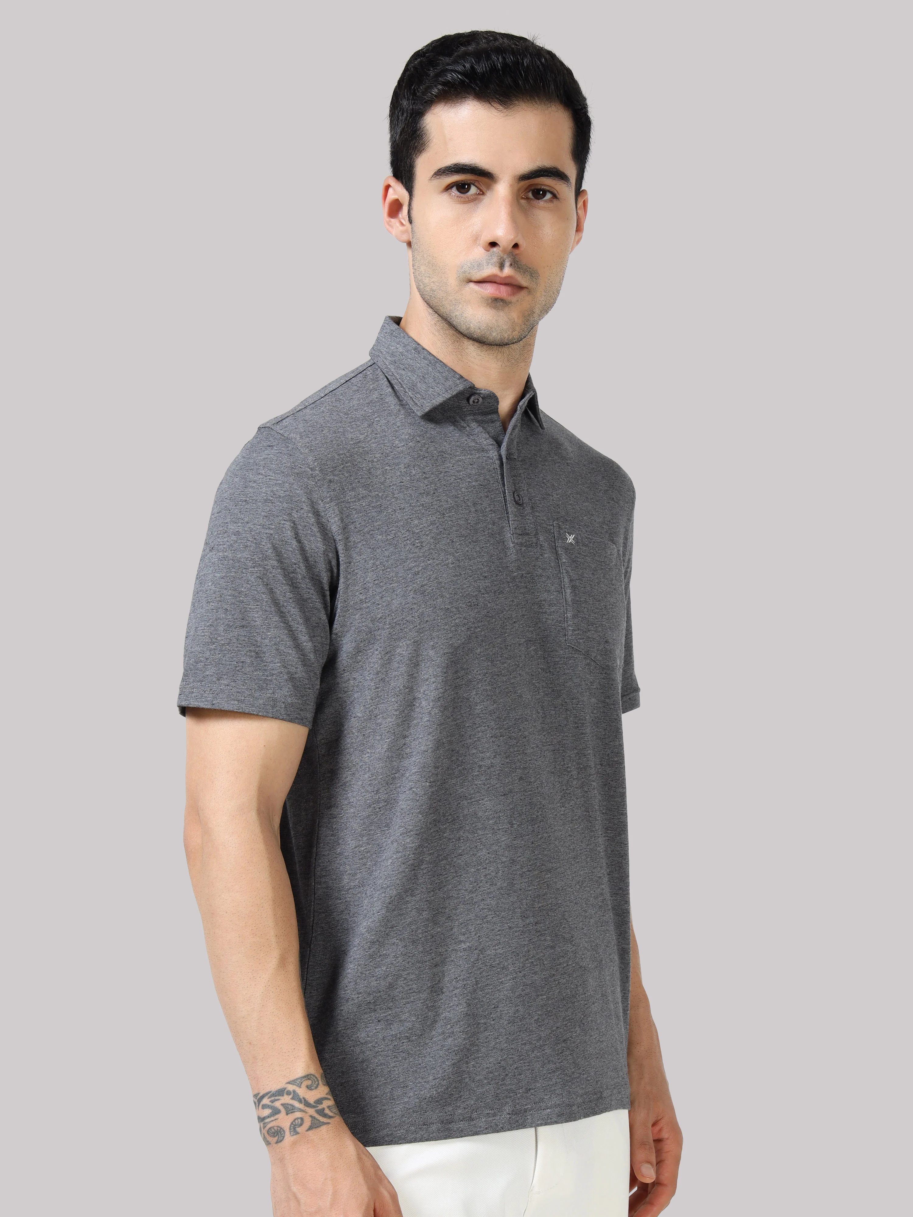 Bamboo Cotton Active Polo for Men – Soft, Breathable Performance Wear - Image 43