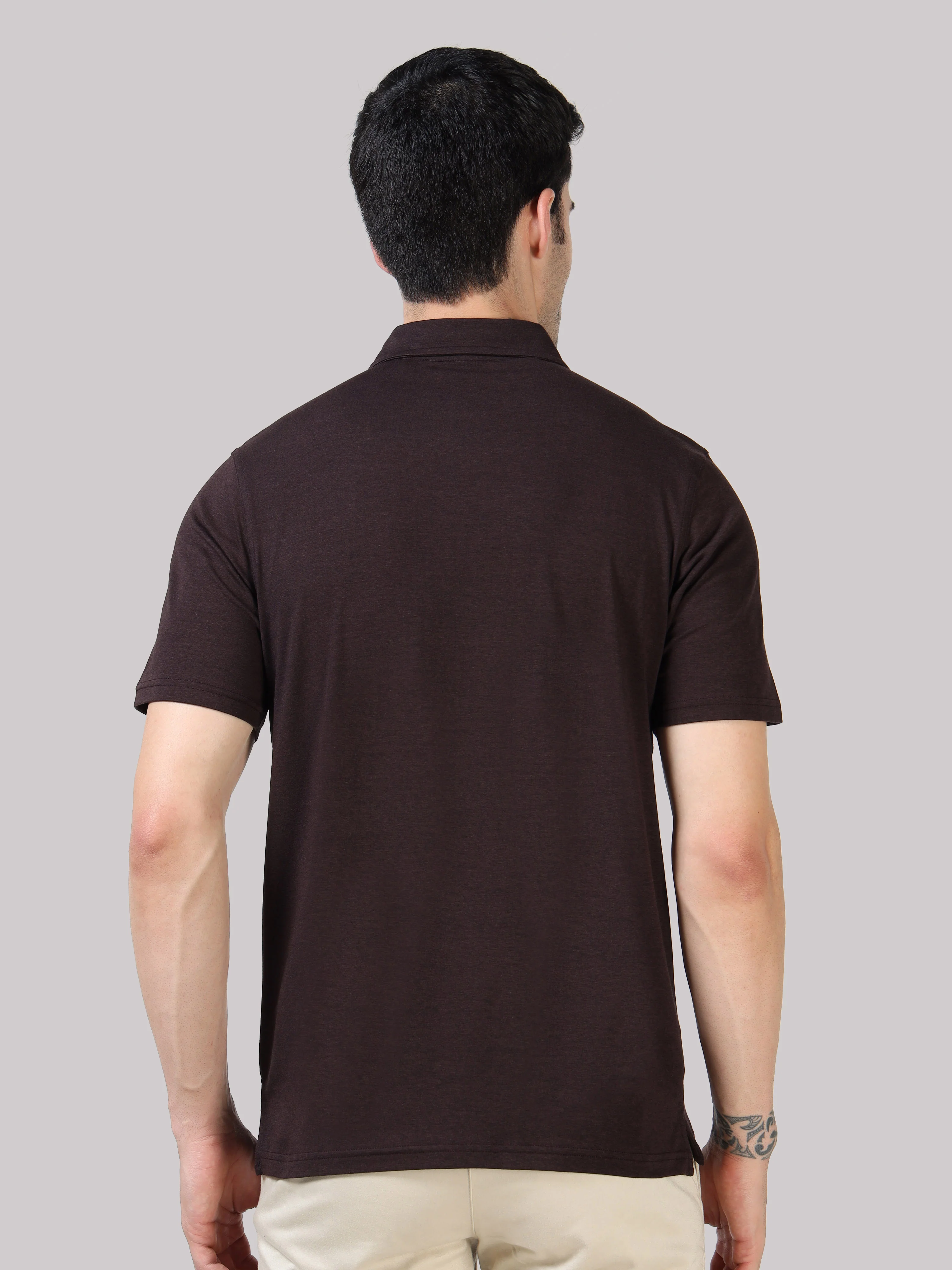Bamboo Cotton Active Polo for Men – Soft, Breathable Performance Wear - Image 49