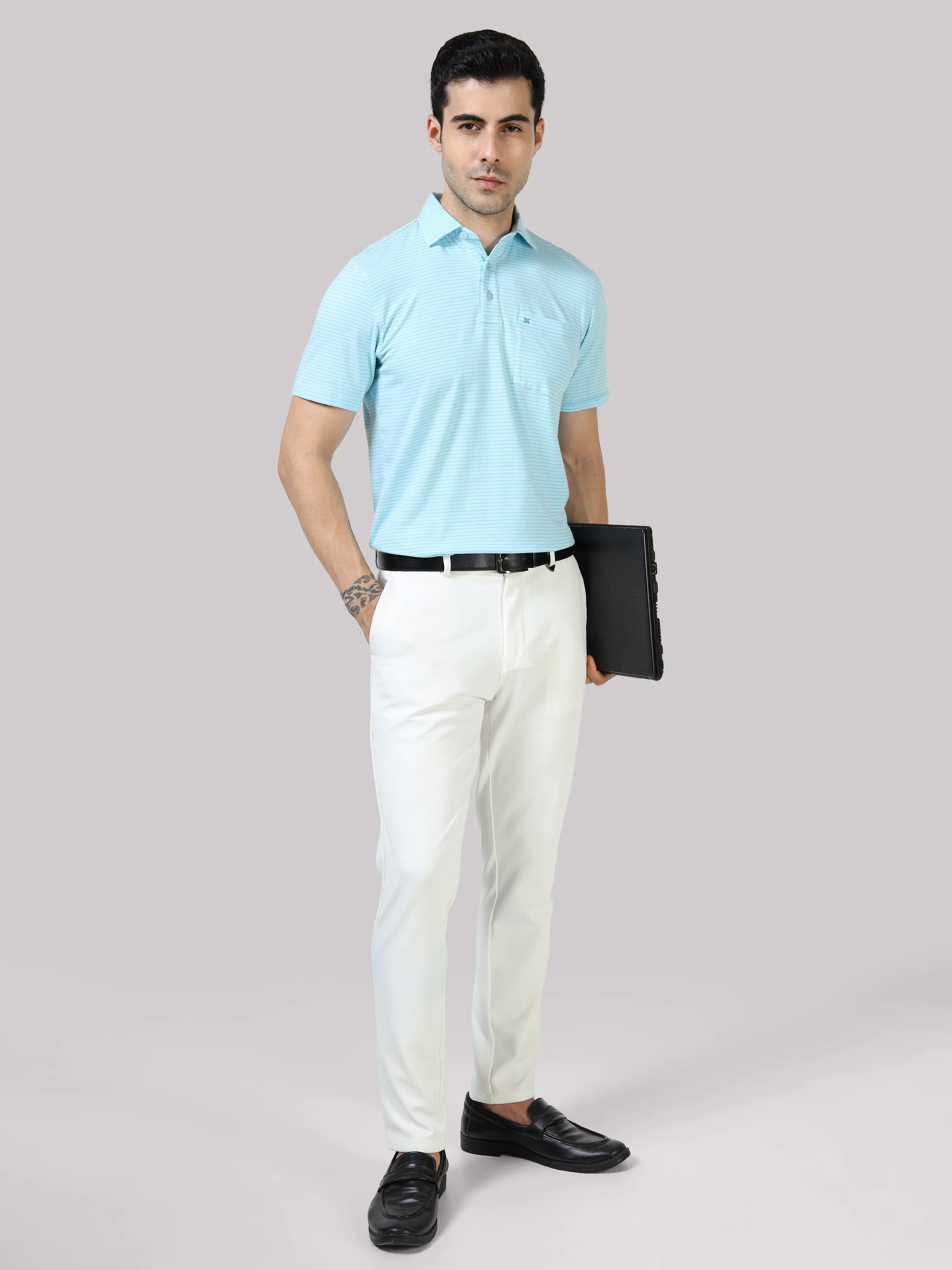 Bamboo Cotton Active Polo for Men – Soft, Breathable Performance Wear - Image 53