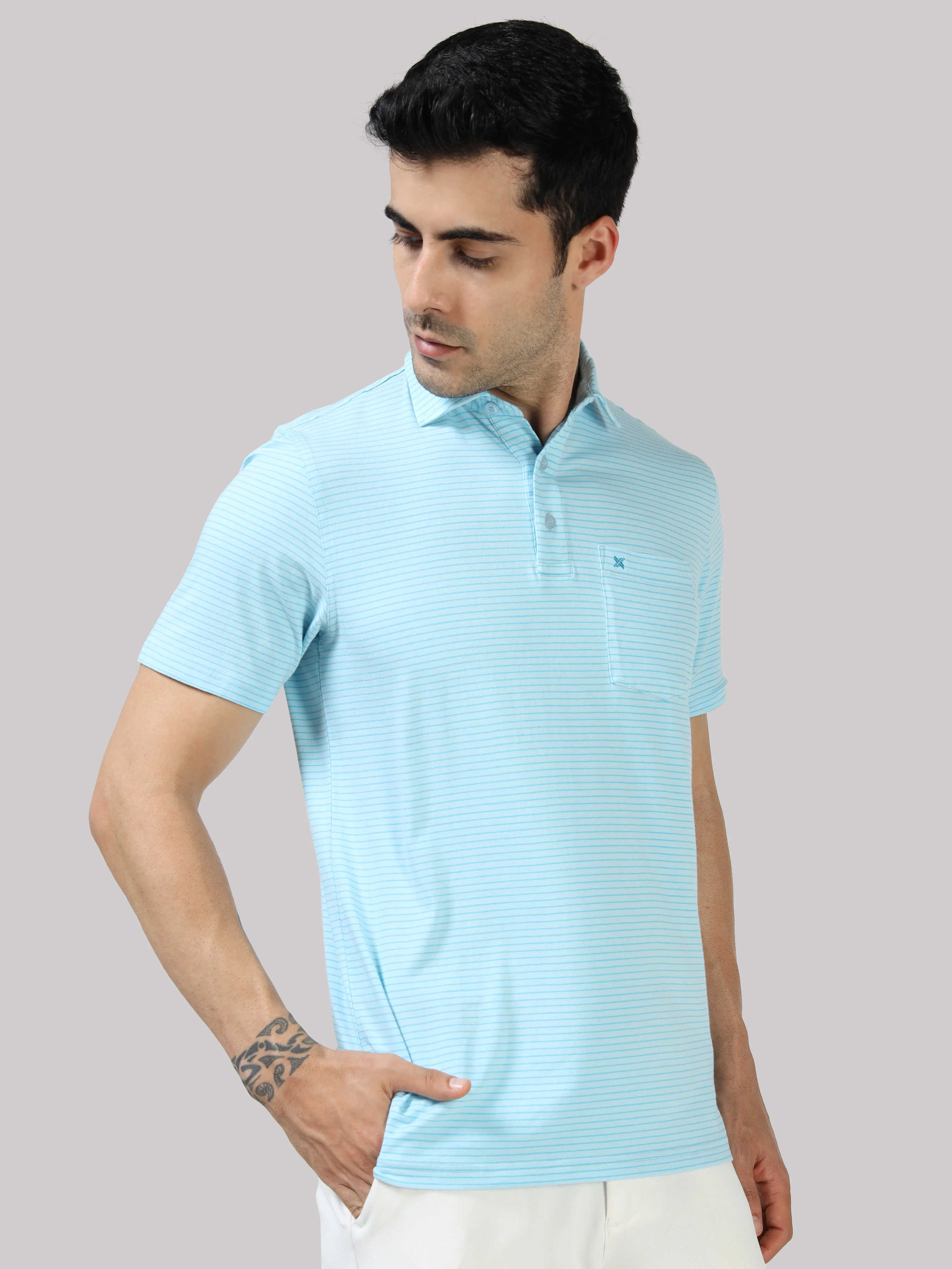 Bamboo Cotton Active Polo for Men – Soft, Breathable Performance Wear - Image 54