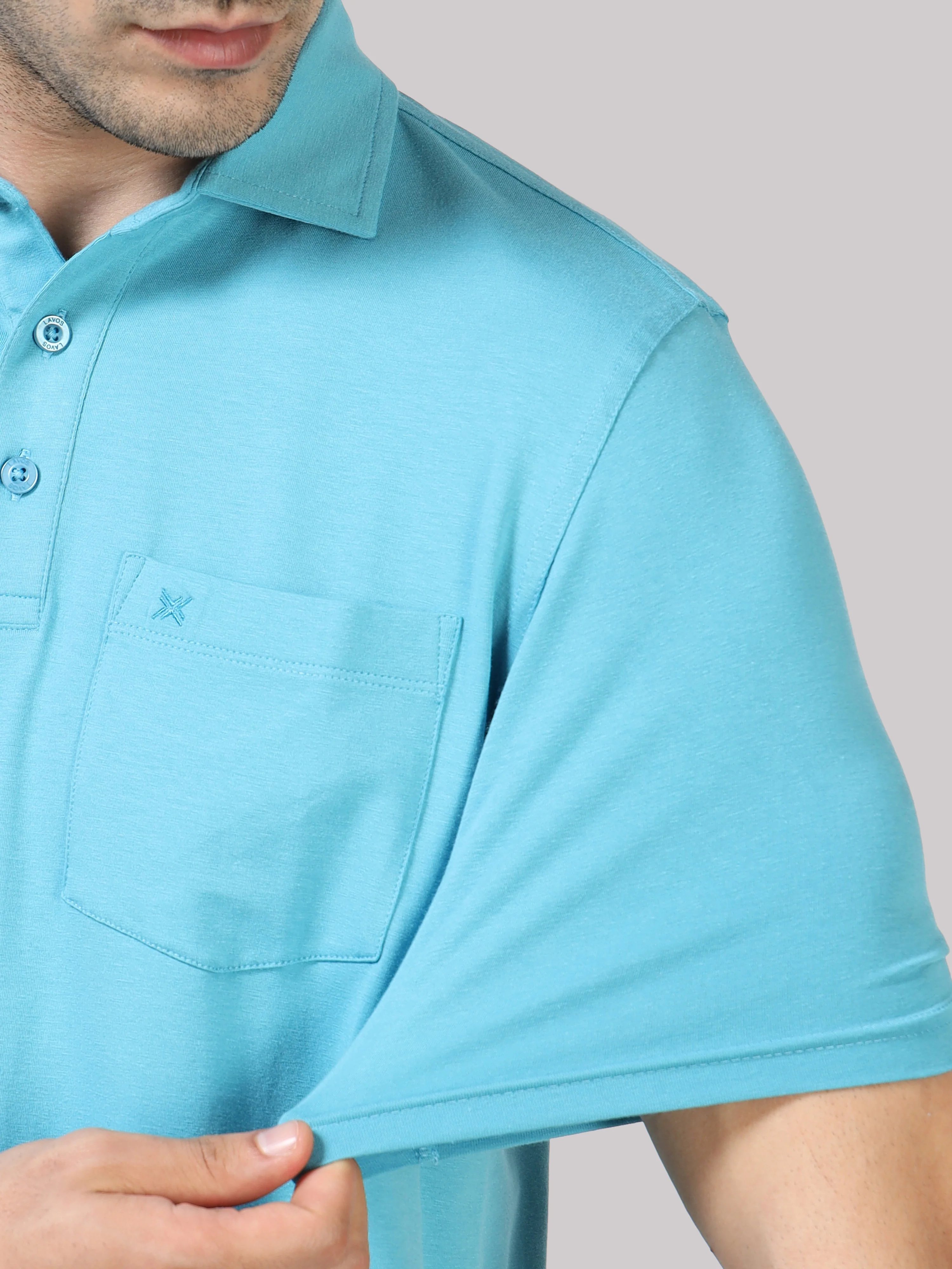 Bamboo Cotton Active Polo for Men – Soft, Breathable Performance Wear - Image 69