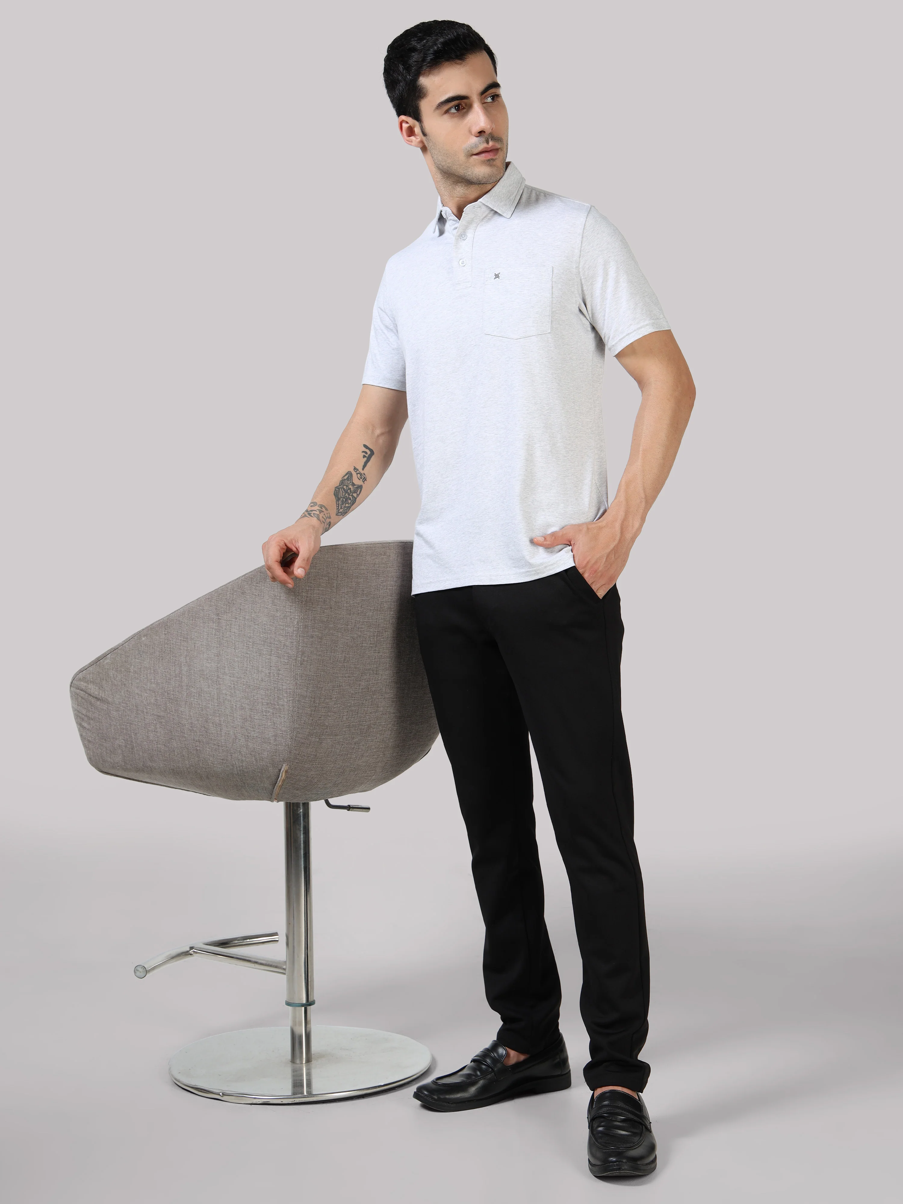 Bamboo Cotton Active Polo for Men – Soft, Breathable Performance Wear - Image 76