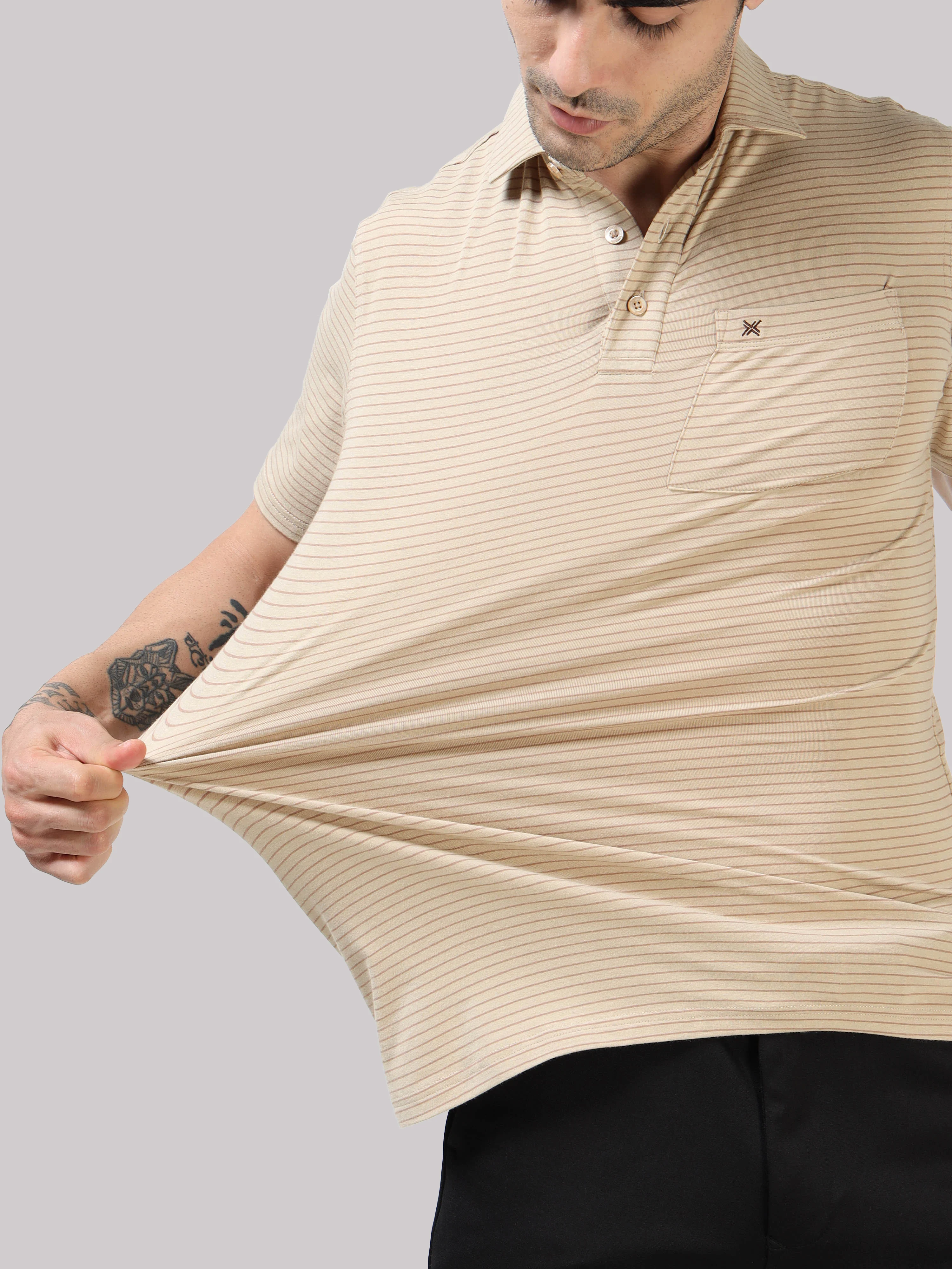 Bamboo Cotton Active Polo for Men – Soft, Breathable Performance Wear - Image 94