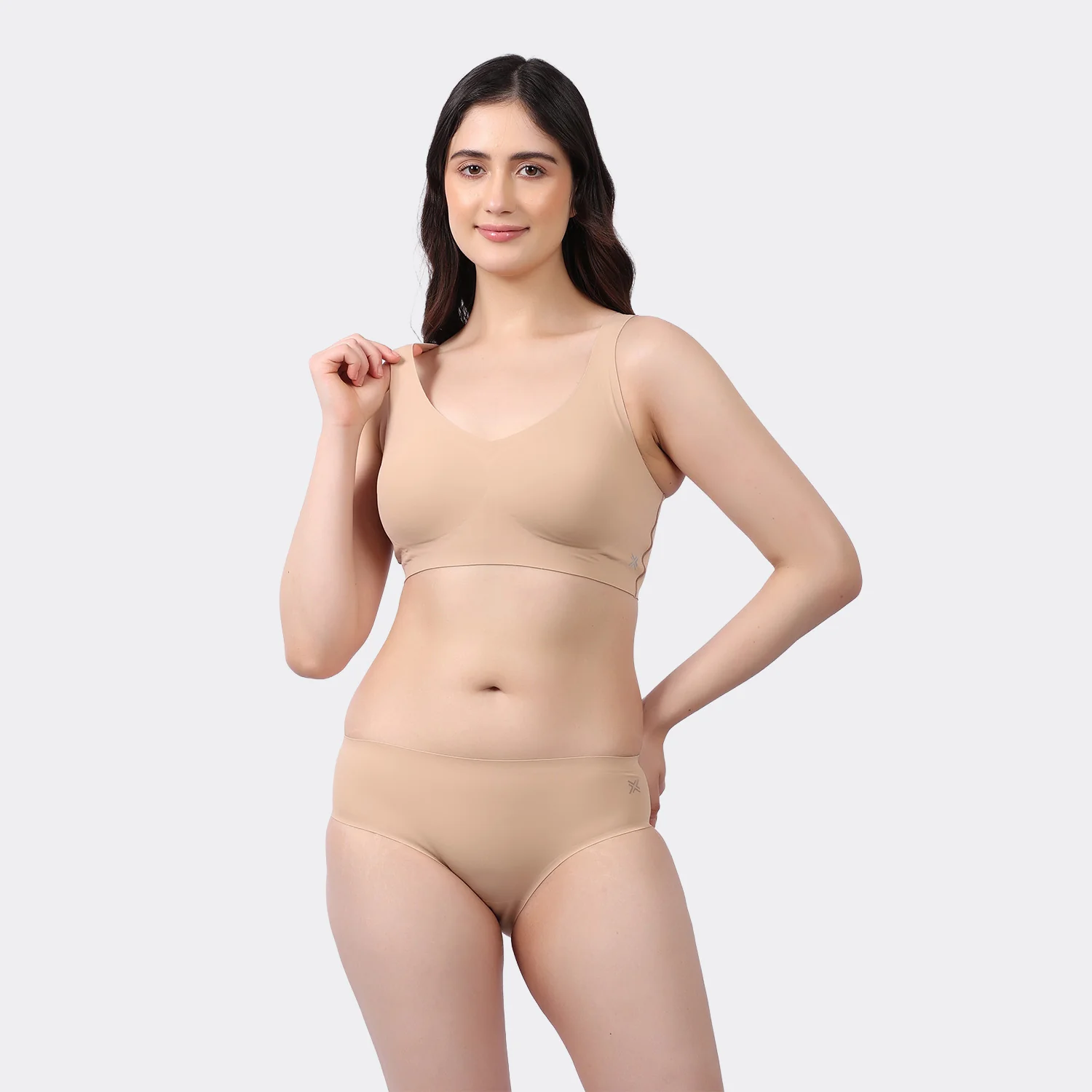 Women’s Seamless Bonded Slip-On Bra with Removable Pads and Full Coverage - Image 10