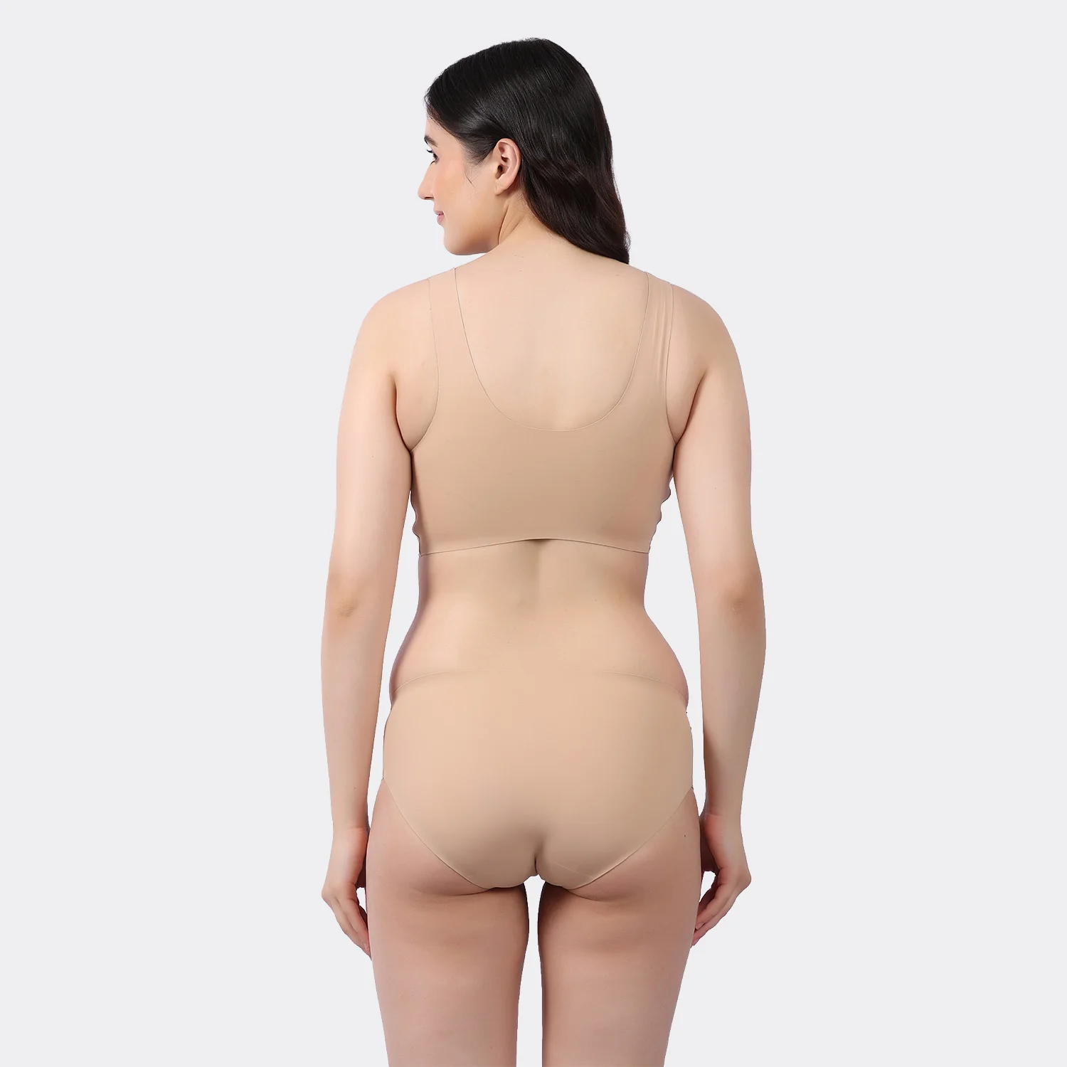 Women’s Seamless Bonded Slip-On Bra with Removable Pads and Full Coverage - Image 11