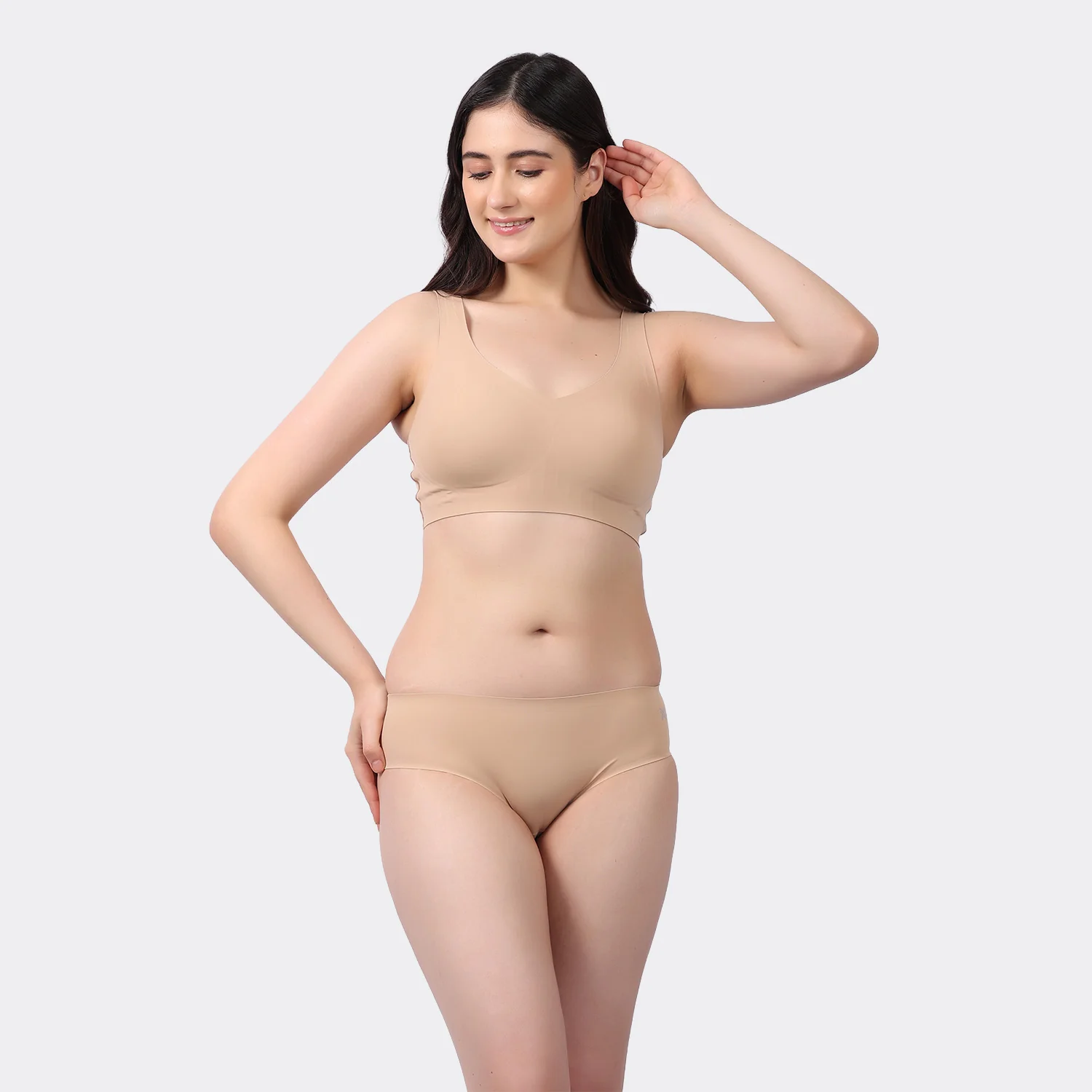Women’s Seamless Bonded Slip-On Bra with Removable Pads and Full Coverage - Image 13