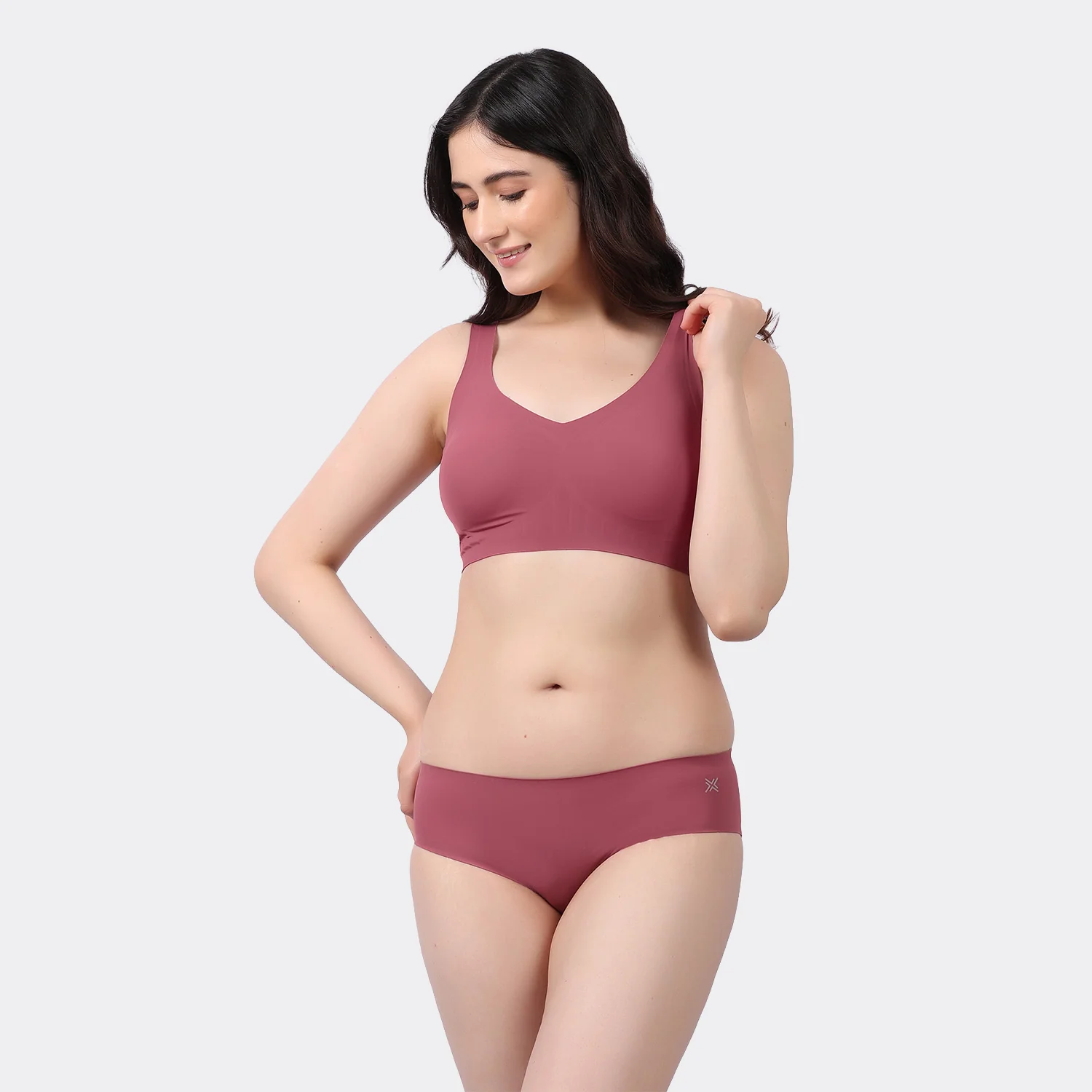 Women’s Seamless Bonded Slip-On Bra with Removable Pads and Full Coverage - Image 26