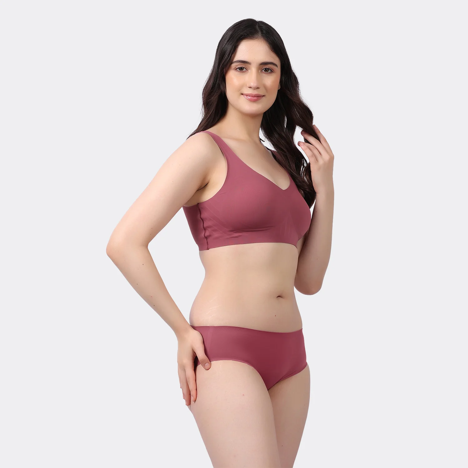 Women’s Seamless Bonded Slip-On Bra with Removable Pads and Full Coverage - Image 28