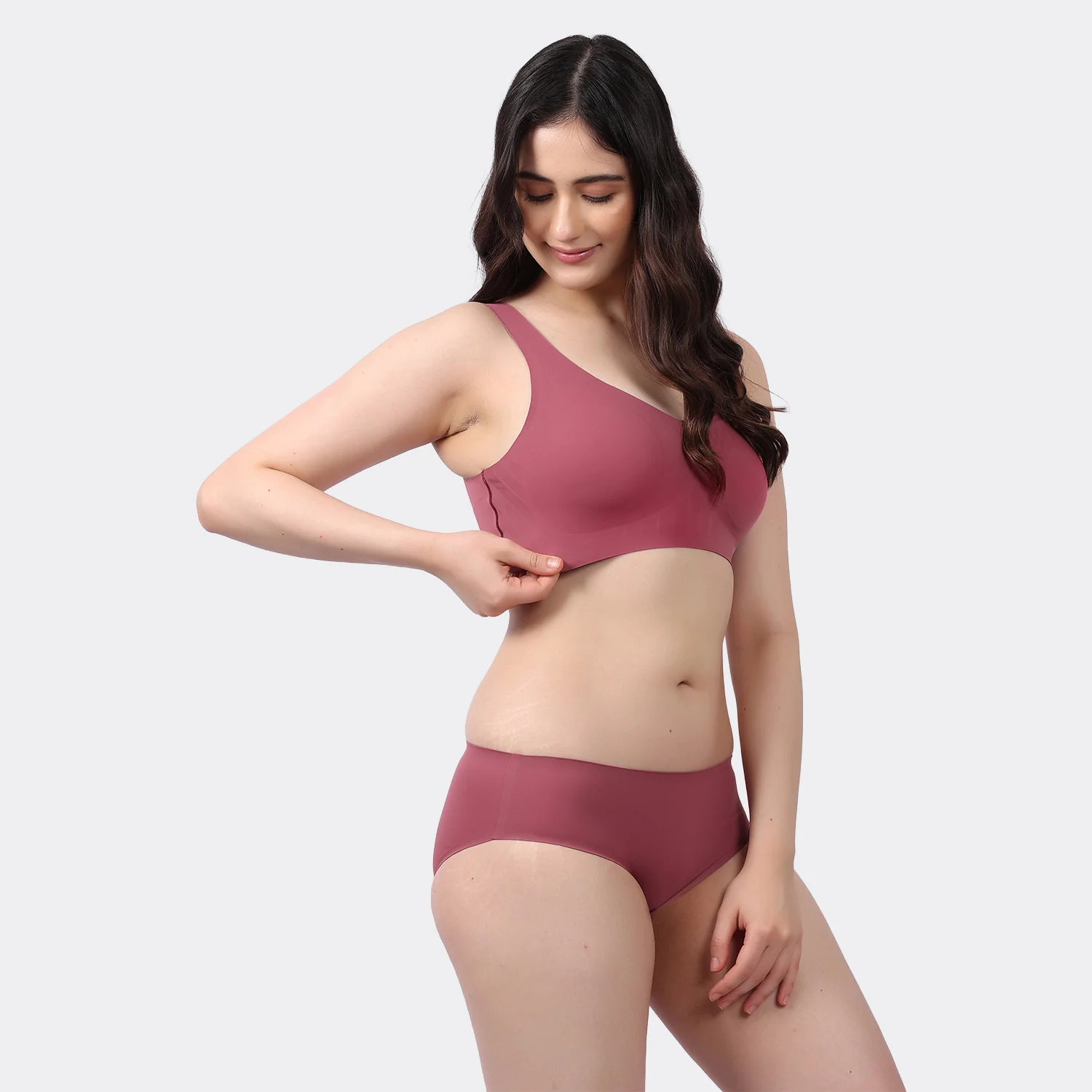 Women’s Seamless Bonded Slip-On Bra with Removable Pads and Full Coverage - Image 29
